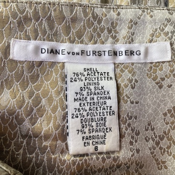 Diane von Furstenberg Metallic Cocktail Dress🍸 - Picture 5 of 8